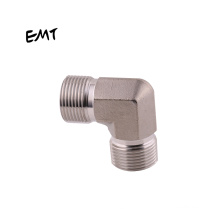 EMT High precision Bsp male thread elbow adapter ss 304 / 316 fittings hydraulic transition joint